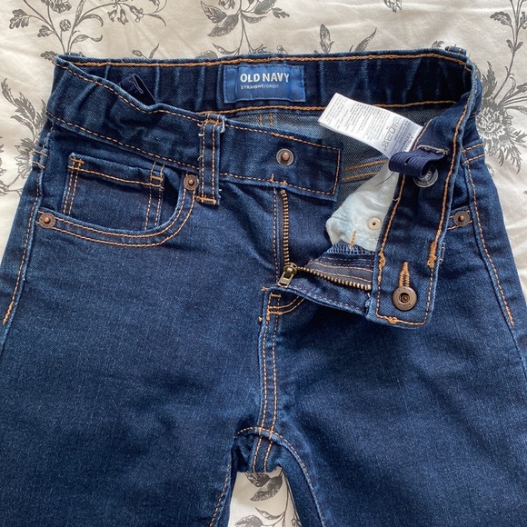 Old navy youth dark blue regular jeans sz 6 - Picture 2 of 4
